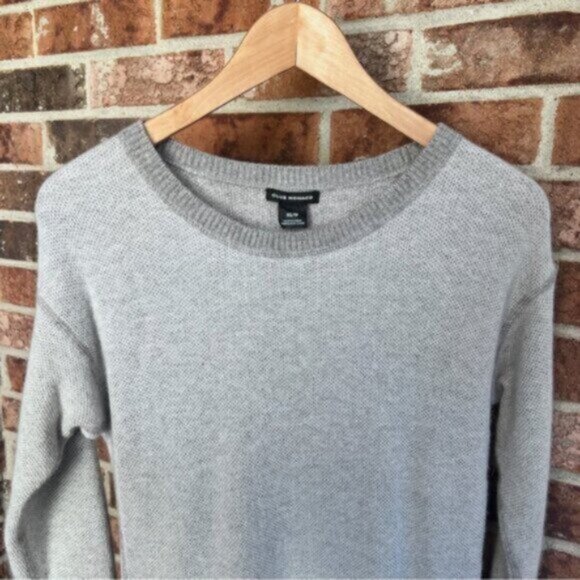 Club Monaco * Wool Cashmere Angora Gray Sweater Dress EUC - Picture 7 of 15